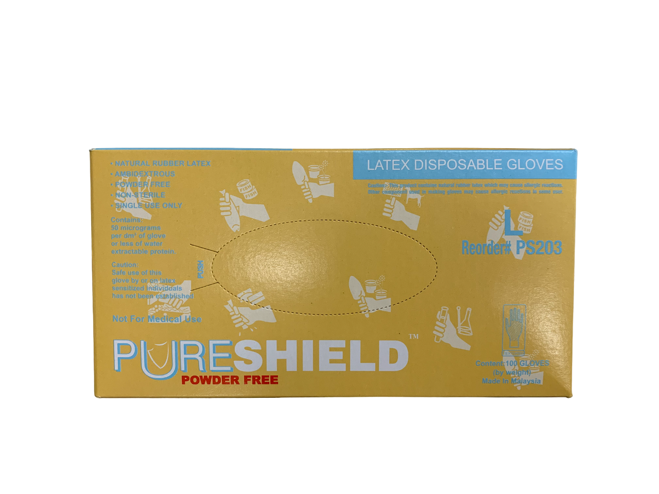 Pureshield Latex Disposable Gloves Box